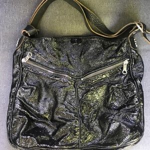 TYLIE MALIBU Patent leather hobo handbag